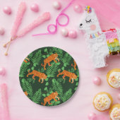 Tropische tijgerovers papieren bordje (Feest)