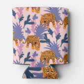 Tropische Tijgers Oerwoud  Patroon Blikjeskoeler (Achterkant)