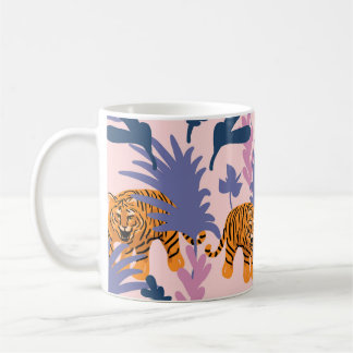 Tropische Tijgers Oerwoud Patroon Koffiemok