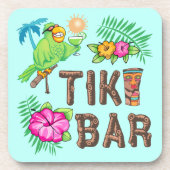 TROPISCHE TIKI BAR BIER ONDERZETTER (Voorkant)
