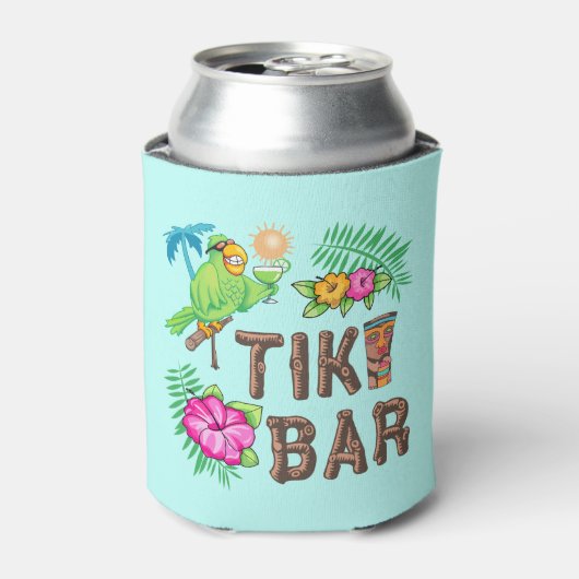 TROPISCHE TIKI BAR BLIKJESKOELER (Blikje Voorkant)