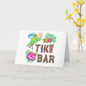 TROPISCHE TIKI BAR KAART (Gele Bloem)
