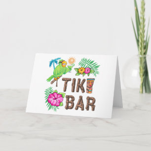 TROPISCHE TIKI BAR KAART