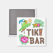 TROPISCHE TIKI BAR MAGNEET (Voorkant / Achterkant)