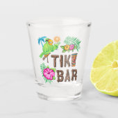 TROPISCHE TIKI BAR SHOT GLAS (Voorkant)