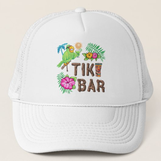 TROPISCHE TIKI BAR TRUCKER PET (Voorkant)