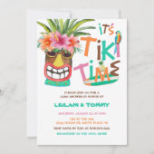 Tropische Tiki Luau Couples Shower Kaart (Voorkant)