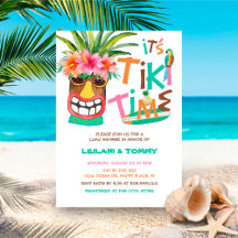 Tropische Tiki Luau Couples Shower