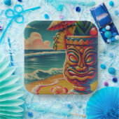  Tropische Tiki Paraplu Drink Luau Party Papieren Bordje (Feest)