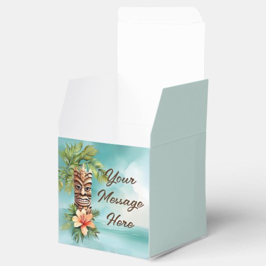 Tropische Tiki Party Bedankdoosjes (Geopend)