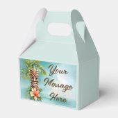 Tropische Tiki Party Bedankdoosjes (Voorkant Zijde)