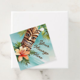 Tropische Tiki Party Bedankjes Labels