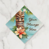 Tropische Tiki Party Bedankjes Labels (Achterkant)