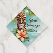 Tropische Tiki Party Bedankjes Labels (Voorkant)