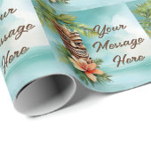 Tropische Tiki Party Cadeaupapier (Rol Hoek)