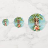 Tropische Tiki Party Confetti (Achterkanten)