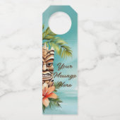 Tropische Tiki Party Flessenhanger (Voorkant)