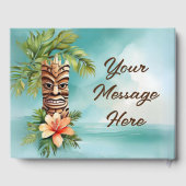 Tropische Tiki Party Gastenboek (Achterkant)