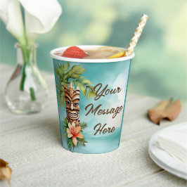 Tropische Tiki Party Papieren Bekers
