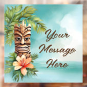 Tropische Tiki Party Raamsticker (Vel 2)