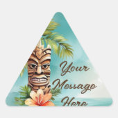Tropische Tiki Party Sticker (Voorkant)