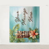 Tropische Tiki Party Wandkleed (Voorkant)