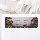 Tropische Tiki Vogelpartij Etiket (Insitu)