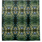 Tropische tinten Boho chique ingewikkeld patroon Douchegordijn (Voorkant)