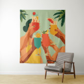 Tropische toast aan de aanstaande bruid wandkleed (In situ)