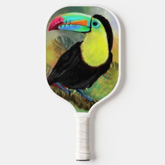 Tropische Toco Toucan Bird Pickleball Paddle (Voorkant)