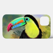 Tropische Toco Toucan Vogel iPhone Case (Achterkant (horizontaal))