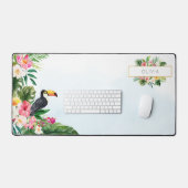 Tropische Toekan Botanisch  Bureaumat (Keyboard & Muis)