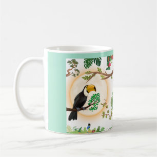 Tropische Toekan Vogel & Jungle Bladeren Koffiemok