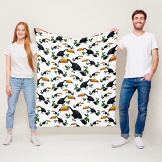 Tropische Toekans - Speelse Jungle Fleece Deken