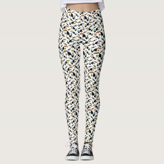Tropische Toekans - Speelse Jungle Leggings (Voorkant)