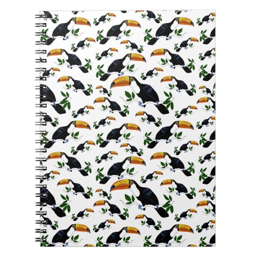 Tropische Toekans - Speelse Jungle  Notitieboek (Voorkant)