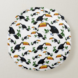 Tropische Toekans - Speelse Jungle Rond Kussen