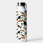 Tropische Toekans - Speelse Jungle  Waterfles (Voorkant)
