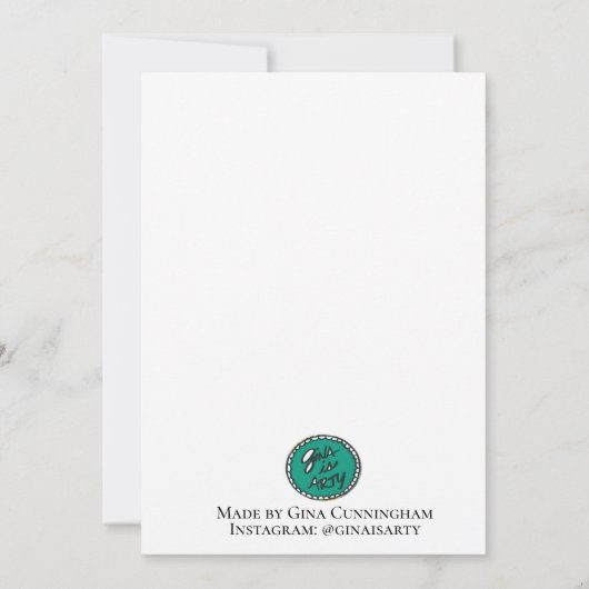 Tropische Toekans Verjaardagskaart Bedankkaart (Achterkant)