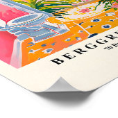 Tropische Toiletmuur Art, Funny Badkamer Poster, M Poster (Hoek)