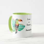 Tropische Toscaanse exotische papegaai gepersonali Mok (Voorkant links)