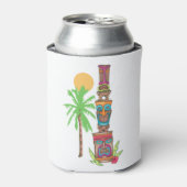 Tropische totemScene Blikjeskoeler (Blikje Voorkant)