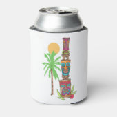 Tropische totemScene Blikjeskoeler (Blikje Achterkant)