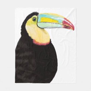 Tropische Toucan Bird Fleece Deken
