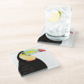 Tropische Toucan Bird Glazen Onderzetter (Schuin)