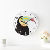 Tropische Toucan Bird Grote Klok (Huis)