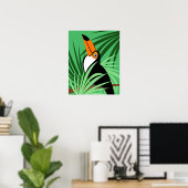 Tropische toucan Bird Illustratie Poster (Thuiskantoor)