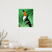 Tropische toucan Bird Illustratie Poster (Keuken)