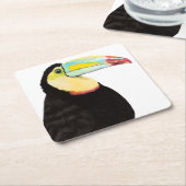 Tropische Toucan Bird Kartonnen Onderzetters (Schuin)
