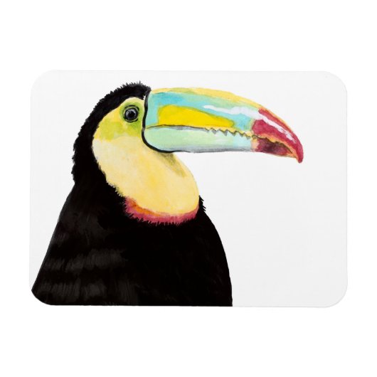 Tropische Toucan Bird Magneet (Horizontaal)